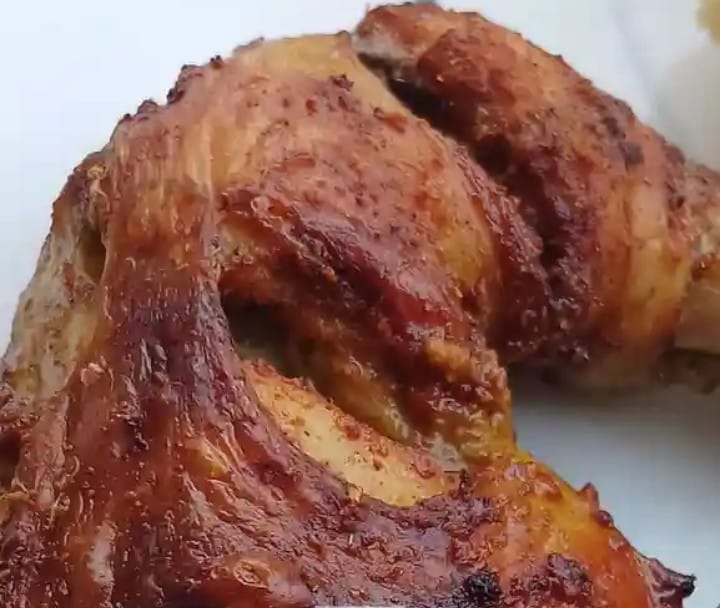 Corporate roast chicken plate